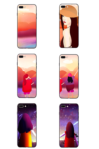 手机壳手机后盖彩色实物背景装饰图案
