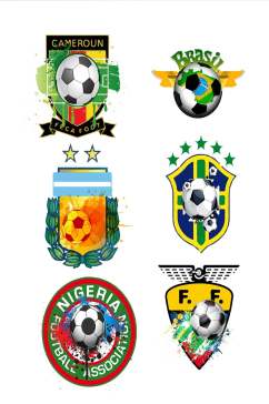 俄罗斯世界杯足球装饰元素