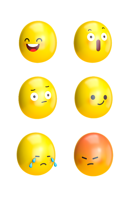 原创C4D创意emoji表情