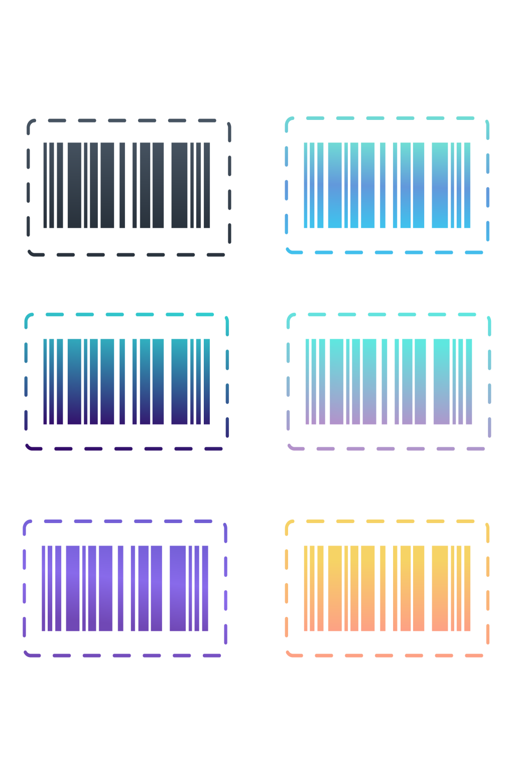 各种各样的矢量条形码素材