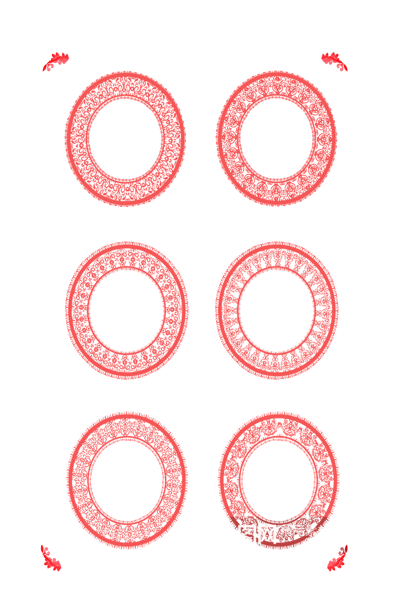原创圆花纹装饰元素设计装元素素材