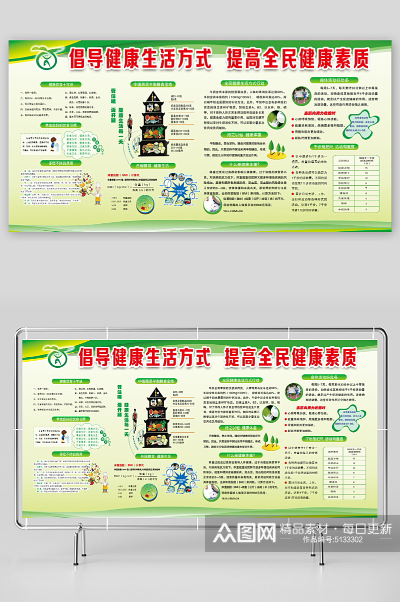 倡导健康生活方式提高全民健康素质素材