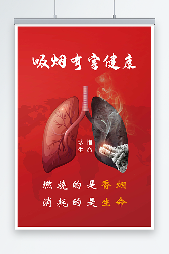 吸烟有害健康宣传海报