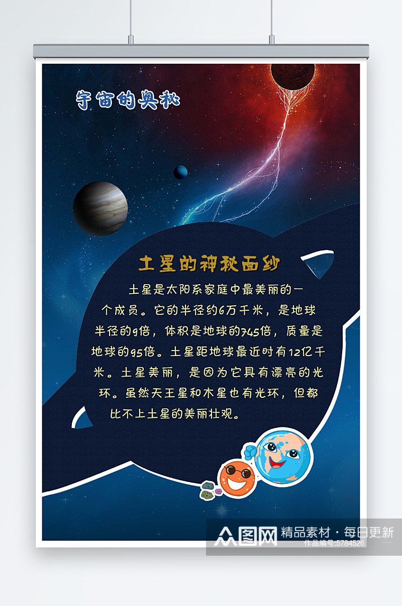 最新原创宇宙的奥秘海报素材