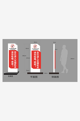 原创无烟单位标识标牌