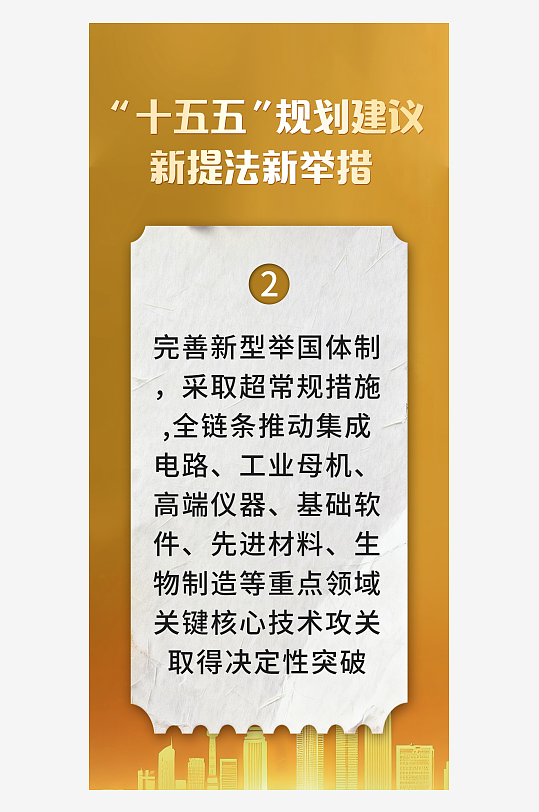 十五五规划新提法新举措系列海报-众图网