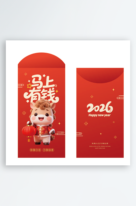 2026马年红包设计-众图网