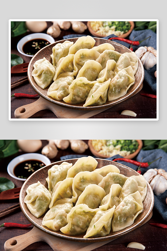 中式美食场景馄饨汤美食商业照片-众图网