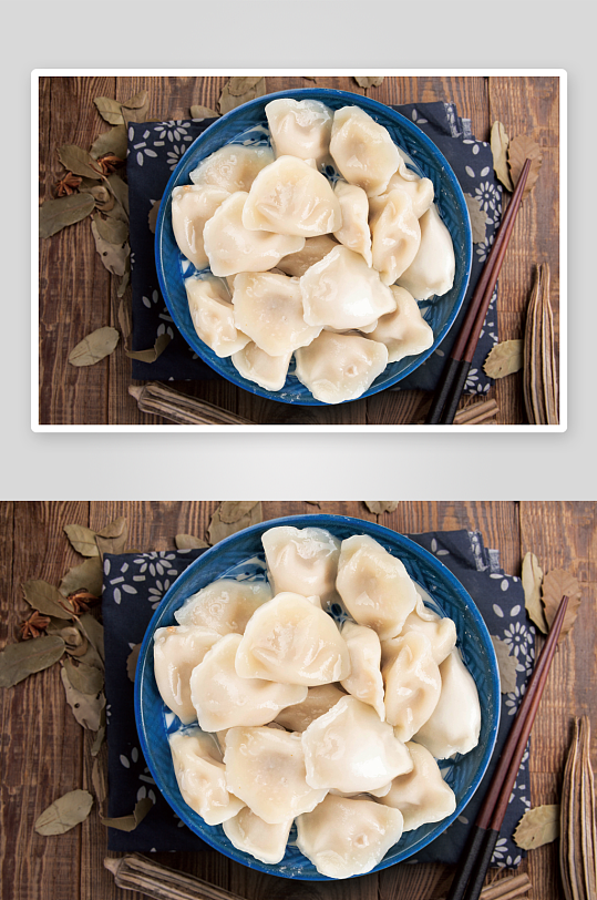 中式美食场景馄饨汤美食商业照片-众图网