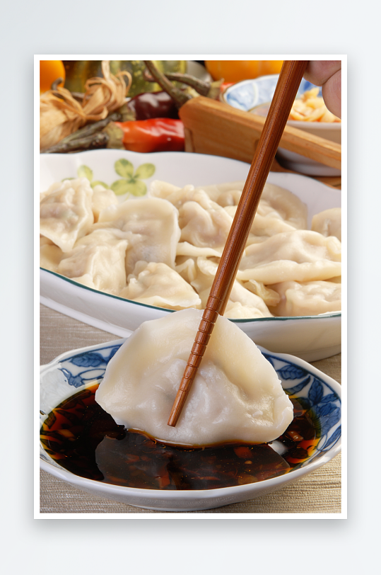 中式美食场景馄饨汤美食商业照片-众图网