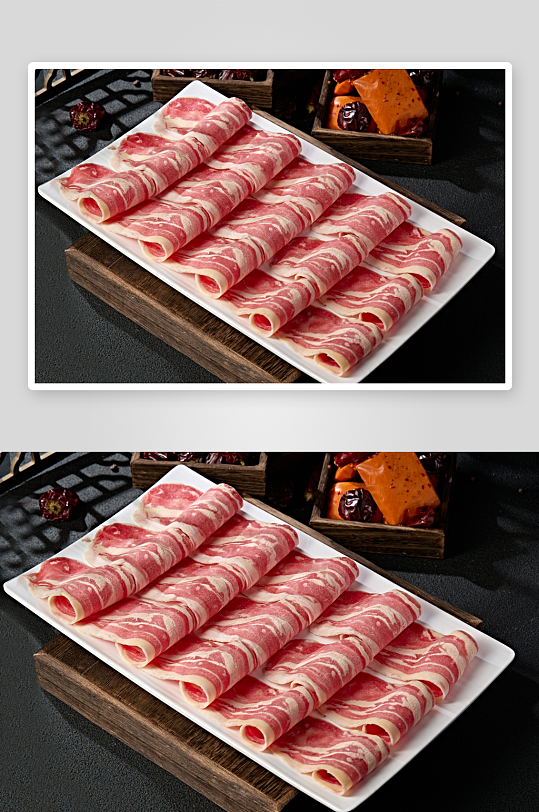 鄂尔多斯黄膘牛肉切片-众图网