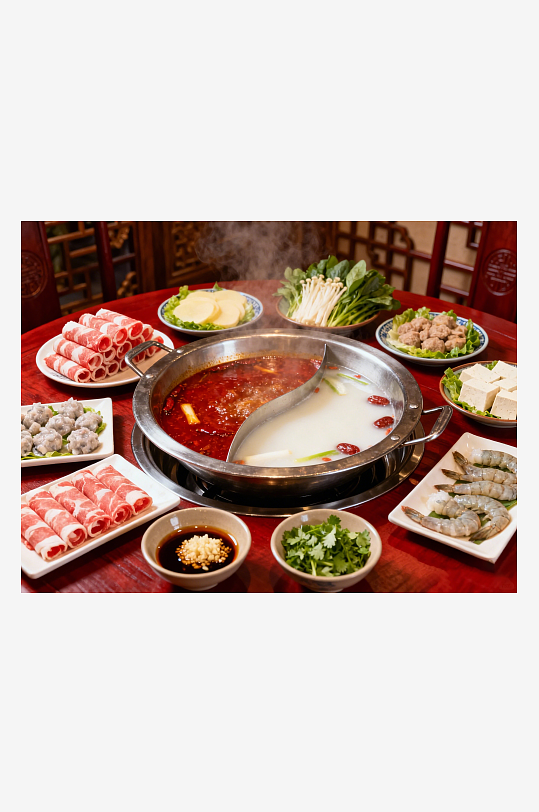 最新原创海鲜火锅盛宴高清摄影图-众图网