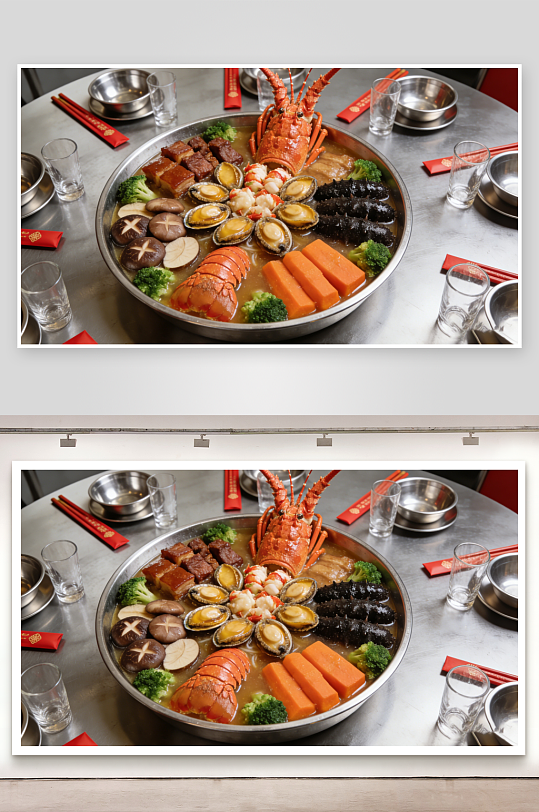 最新原创海鲜火锅盛宴高清摄影图-众图网