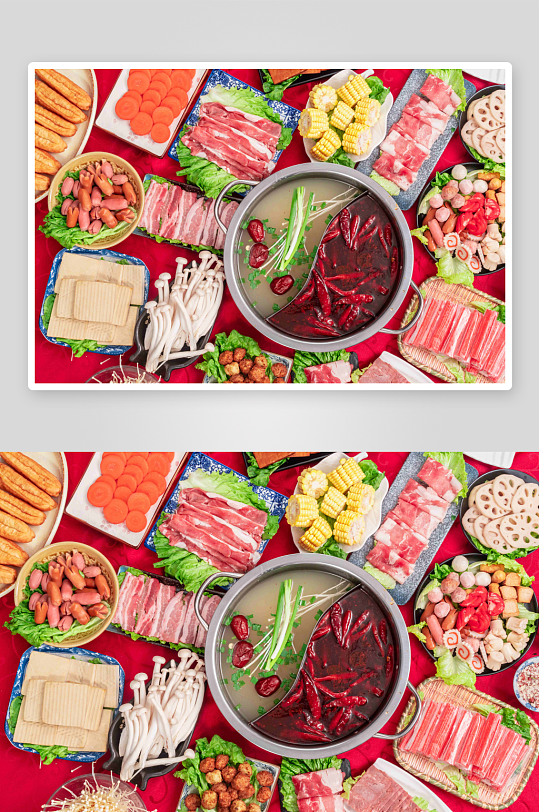 最新原创海鲜火锅盛宴高清摄影图-众图网