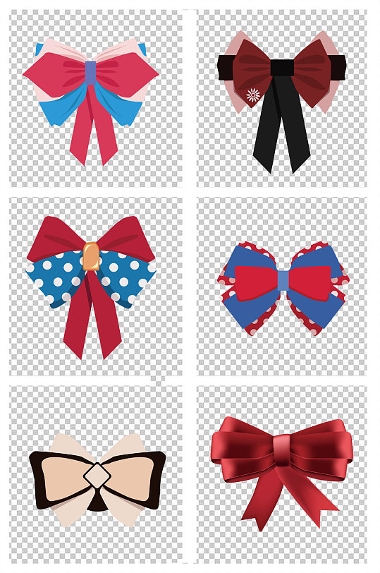 彩色布艺首饰蝴蝶结