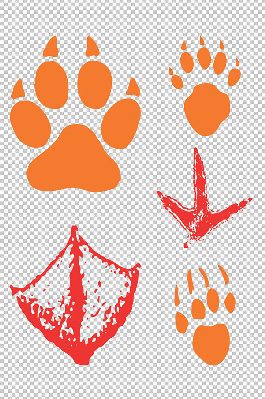 野生动物线条画图标立即下载舞狮电商软件应用图标动物脚印足迹牛蹄印