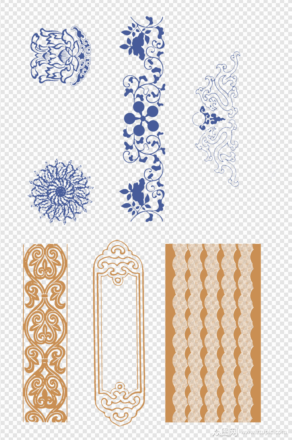 中式古典花纹边框