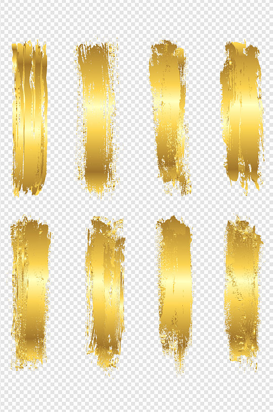 墨迹金色笔刷墨迹