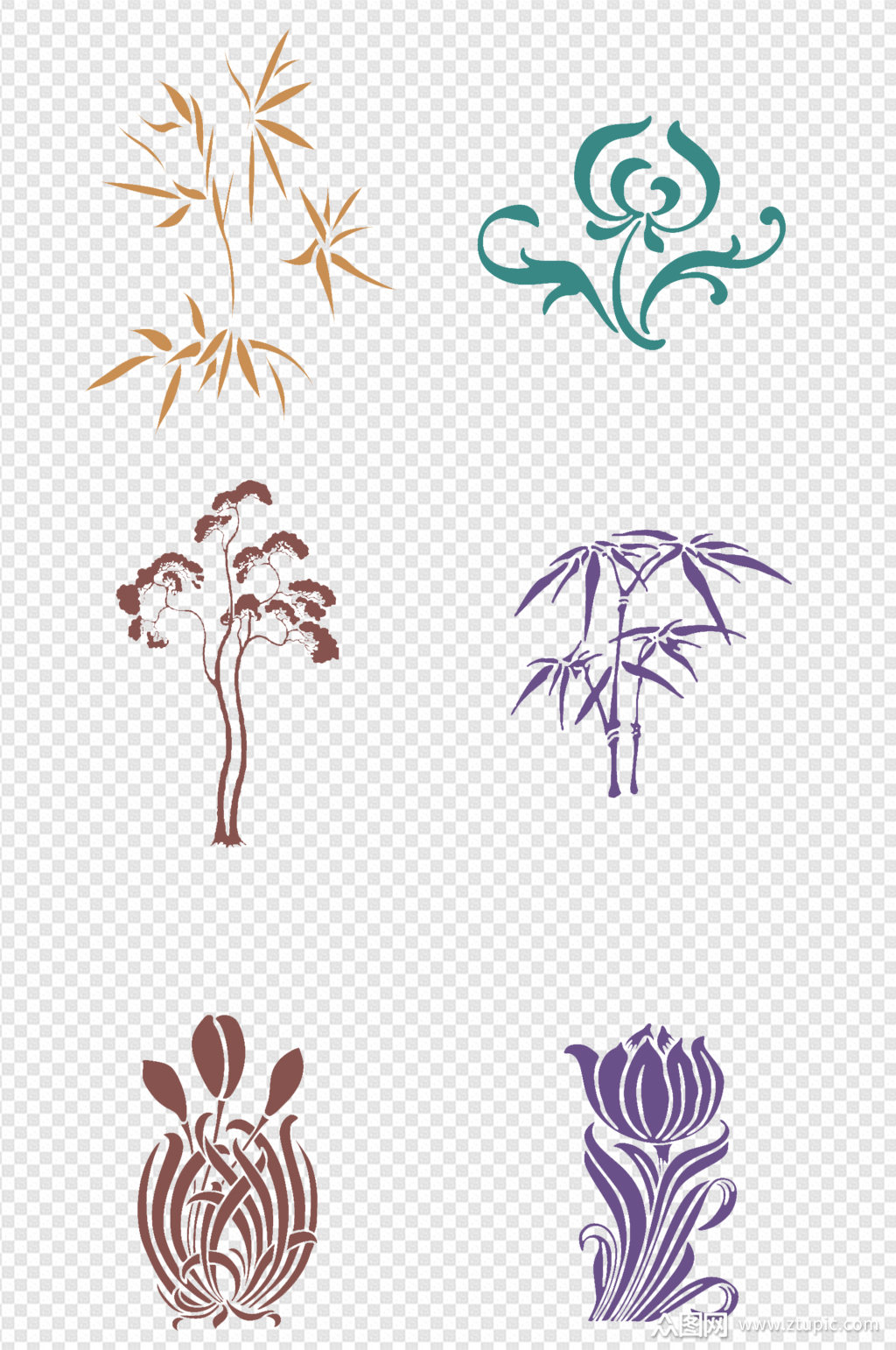 新中式古典花纹花边