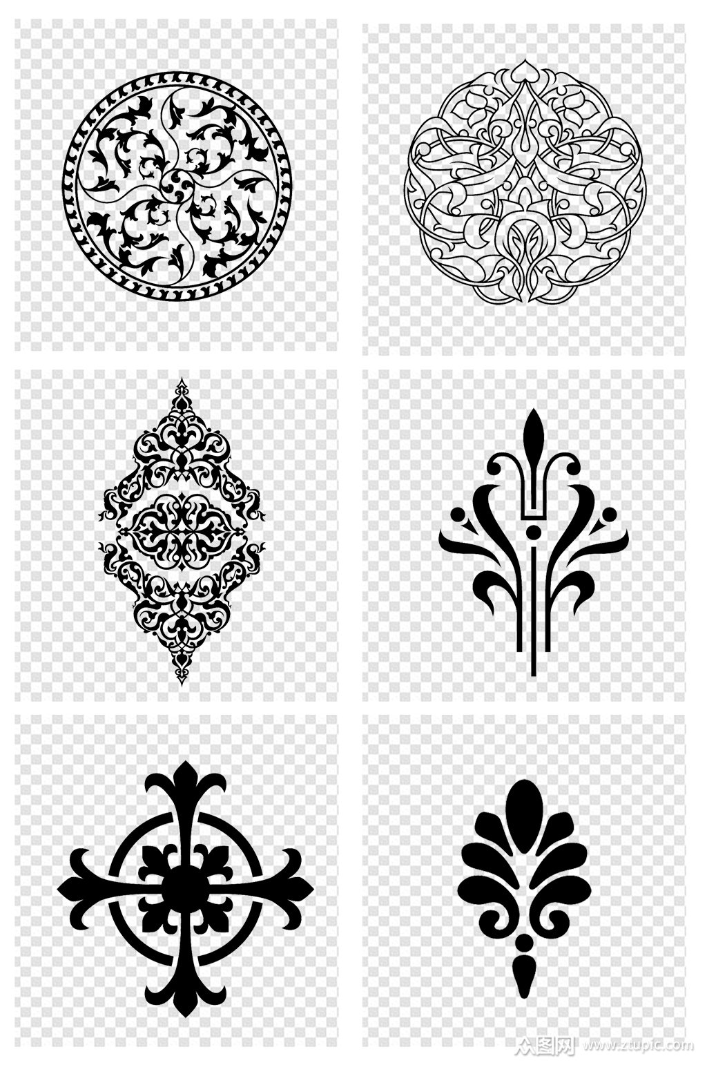 >欧式花纹装饰图案