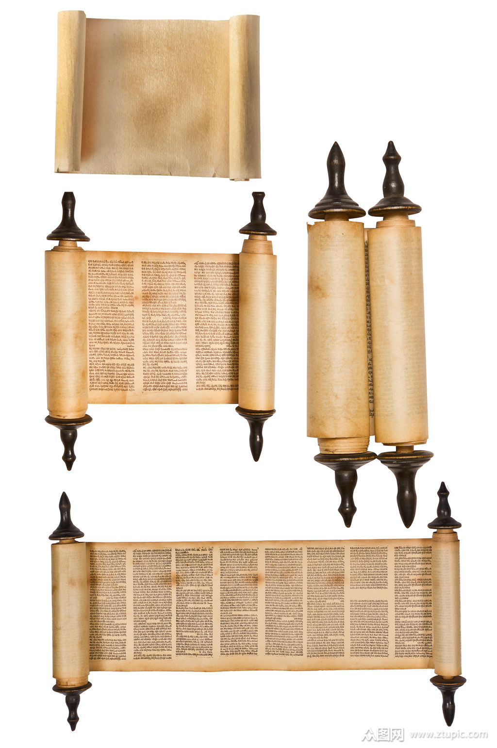 牛皮纸挂轴卷轴素材背景