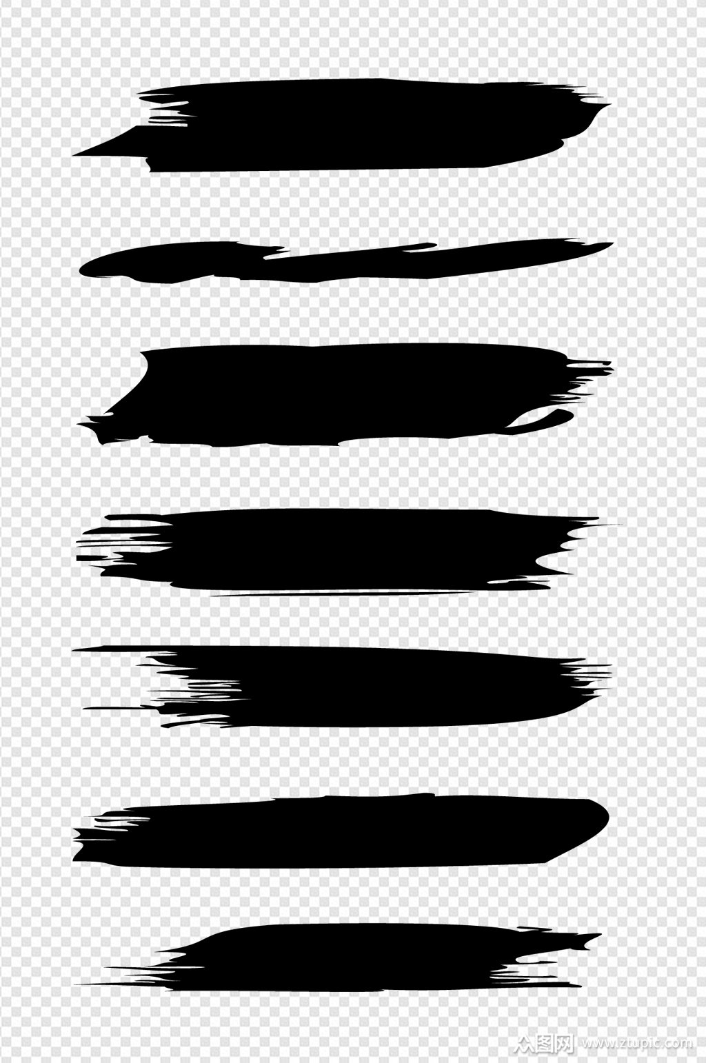 中国风水墨墨迹笔刷