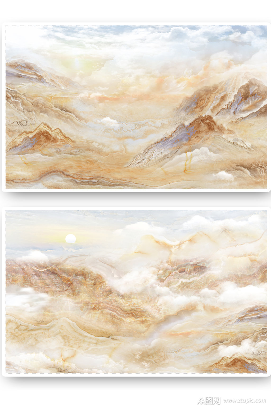 大理石石纹山水电视背景墙