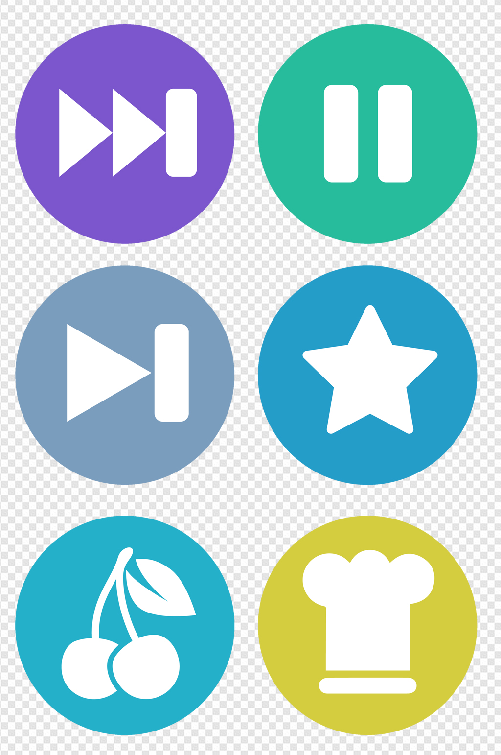 圆形手机按钮用品小标识素材