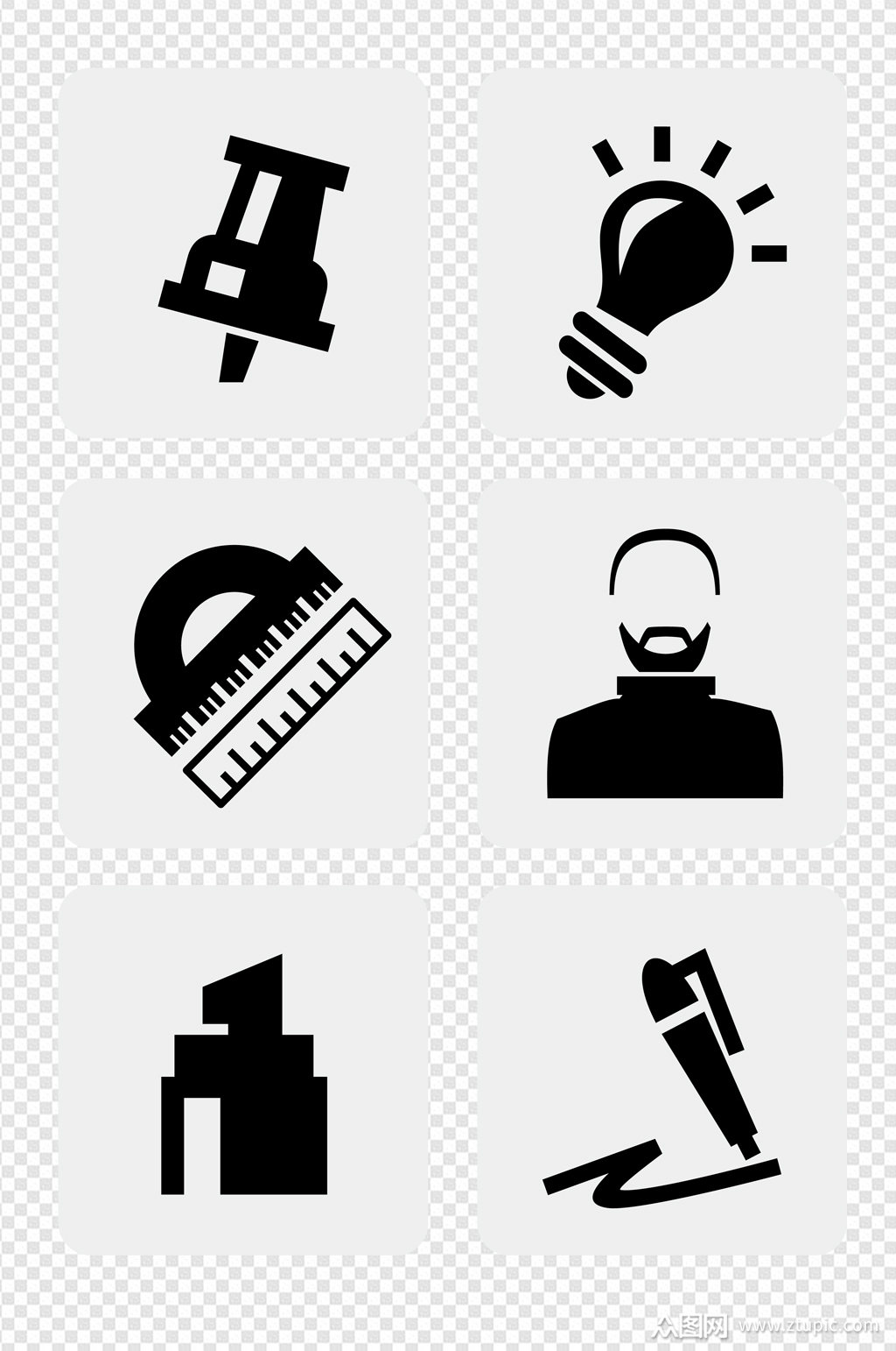 图标合集素材素材免费下载,本作品是由人从众设计上传的原创免抠元素