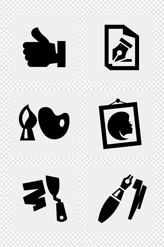 艺术类图标合集素材