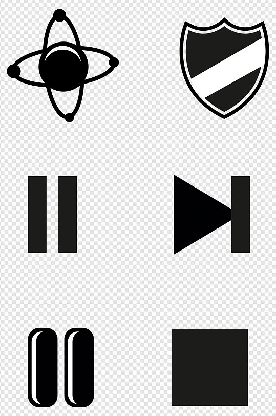 科技小图标标识剪影图片素材-众图网
