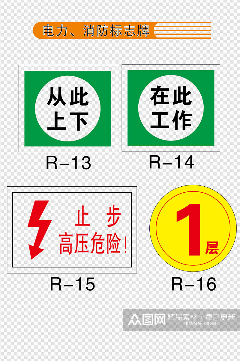 电力消防安全用电标志牌背景安全逃生图素材