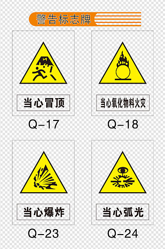 警告标志牌背景设计图