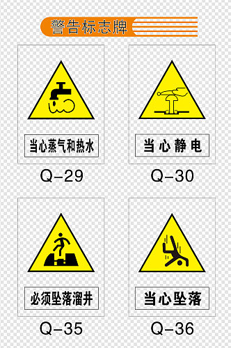 警告标志牌设计图