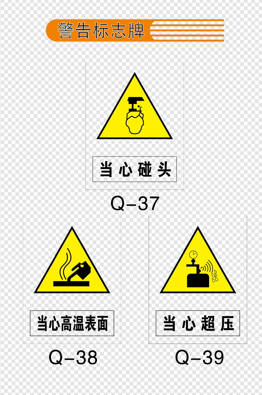 警告标志牌背景警示牌