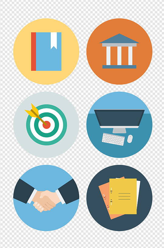 彩色互联网网页图标素材