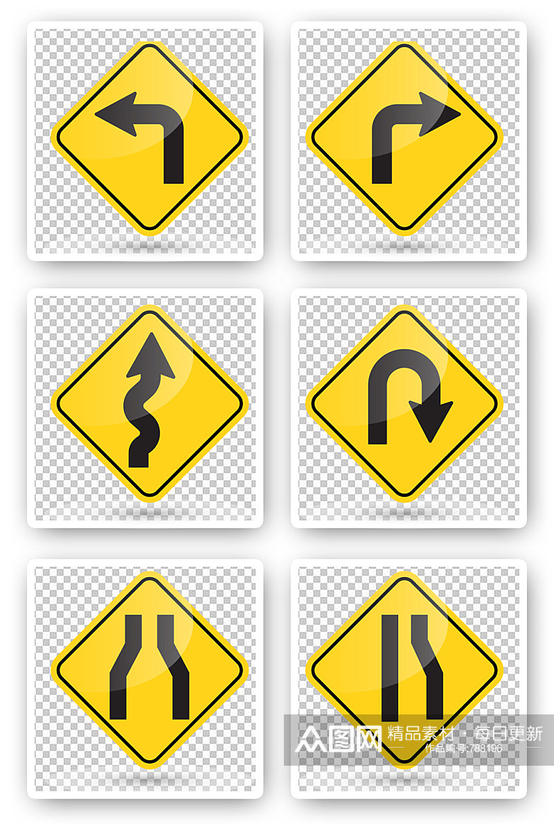 交通公路路标指示牌素材素材