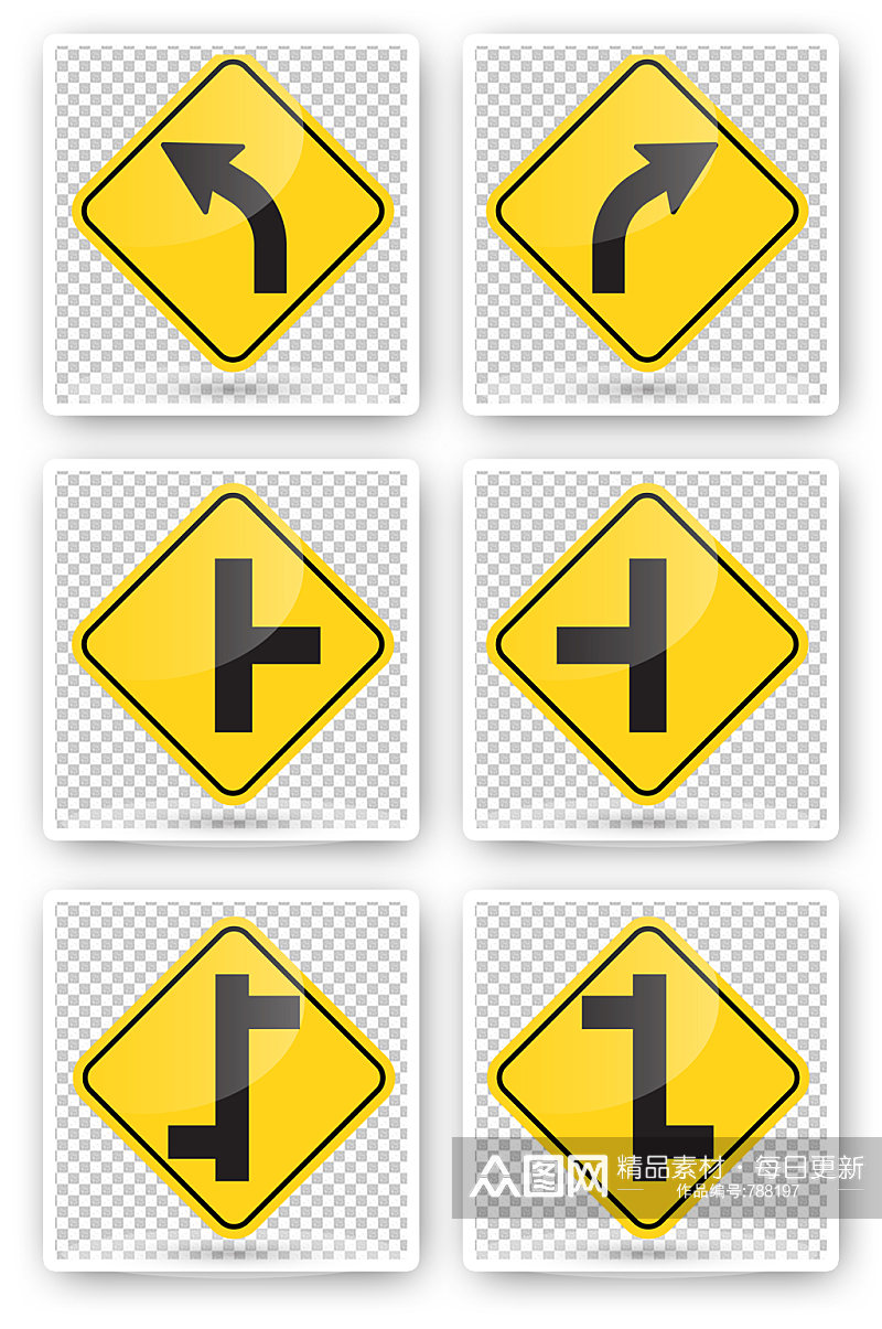 交通路标指示牌素材素材