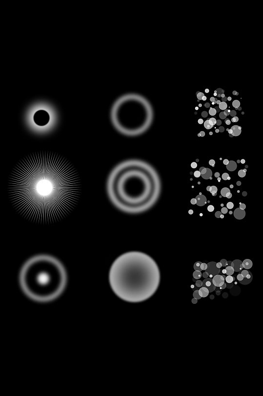 梦幻灯光光晕场景效果免扣元素