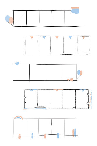手绘涂鸦卡通简约不规则线条框免扣元素