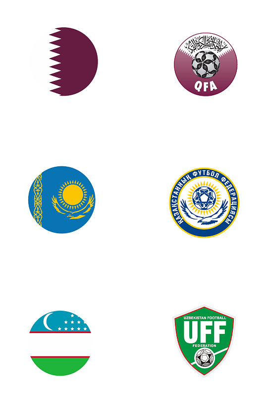世界杯卡塔尔哈萨克斯坦乌兹别克免扣元素