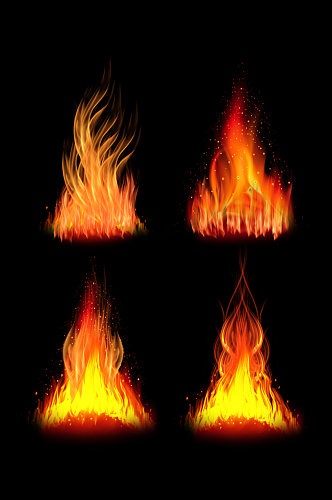 冬季燃烧火焰火苗加厚加绒保暖免扣元素