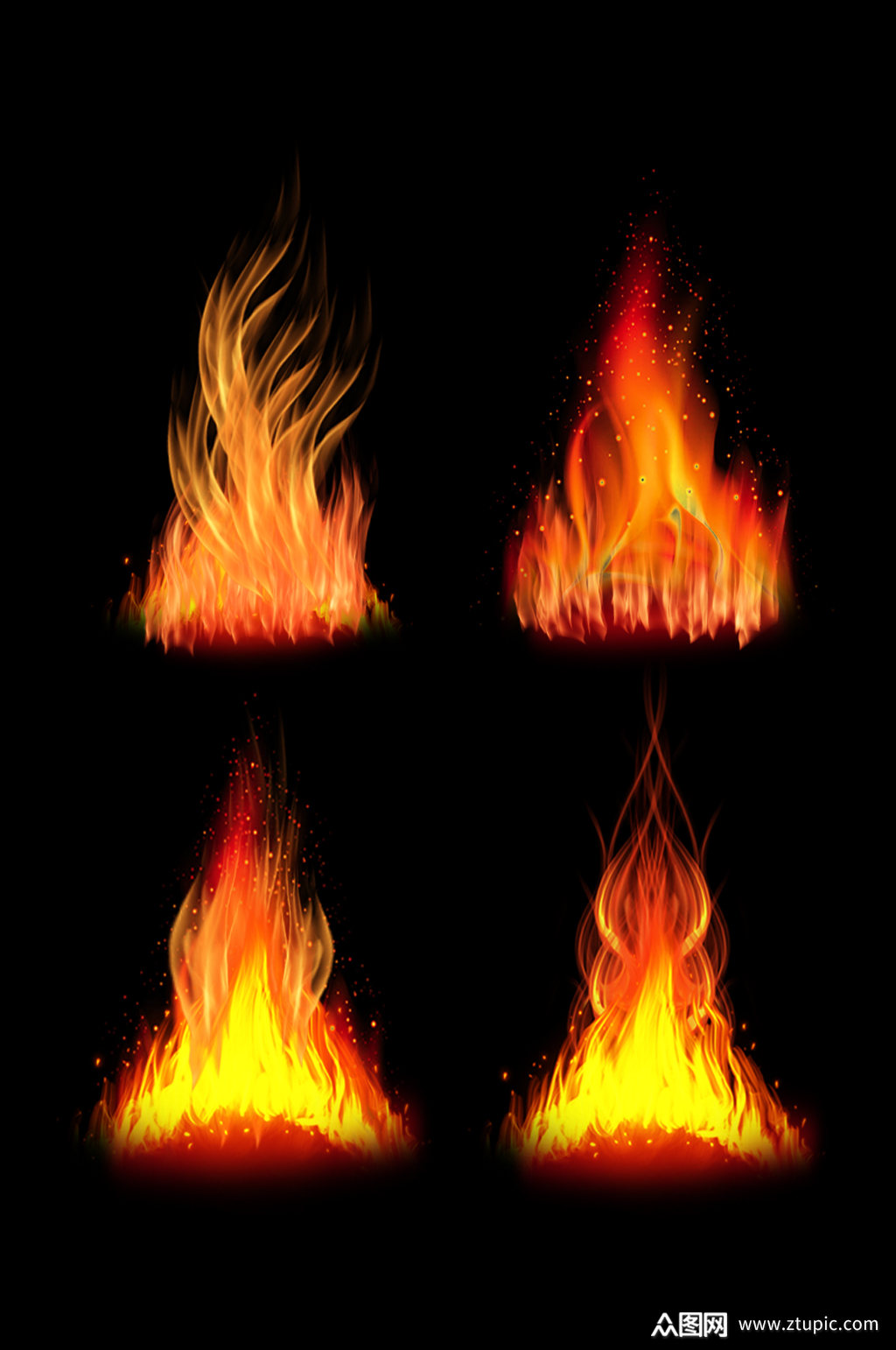 冬季燃烧火焰火苗加厚加绒保暖免扣元素素材