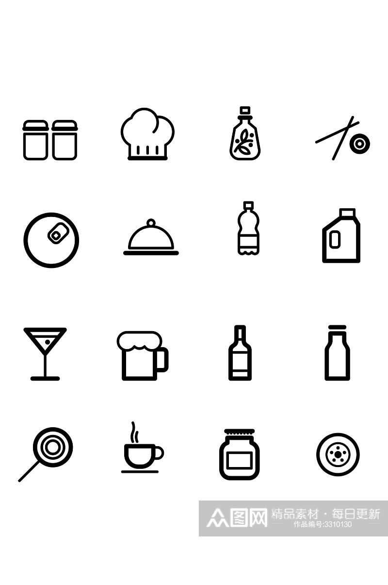 饮料厨师icon图标免扣元素素材