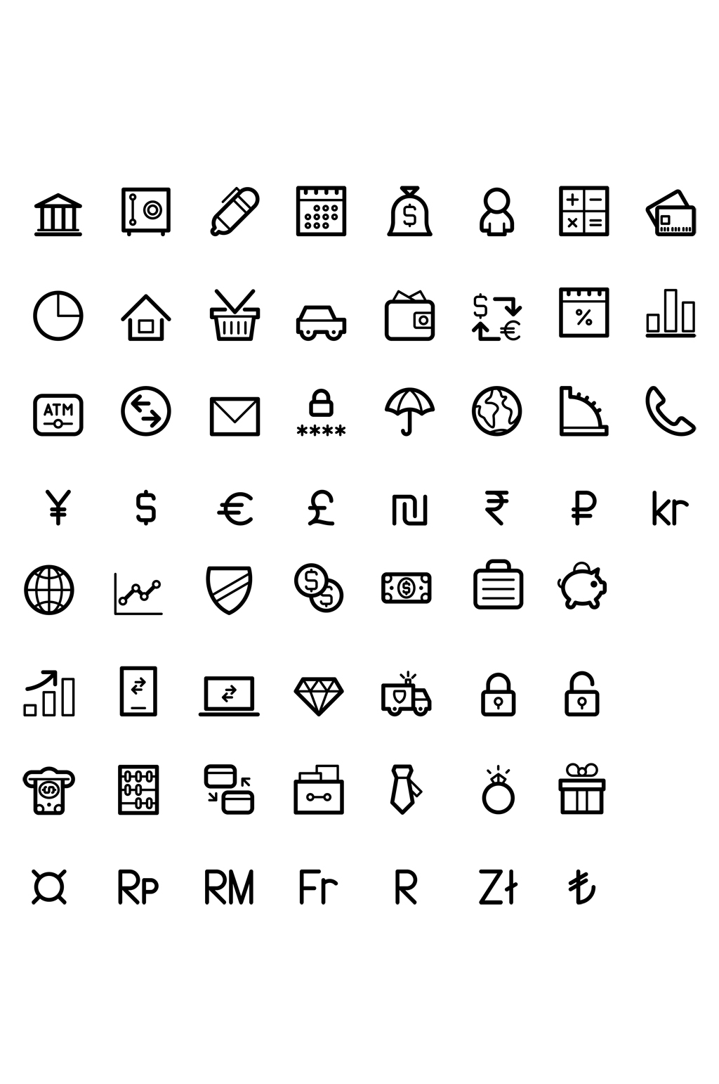 银行元素金融icon图标免扣元素素材