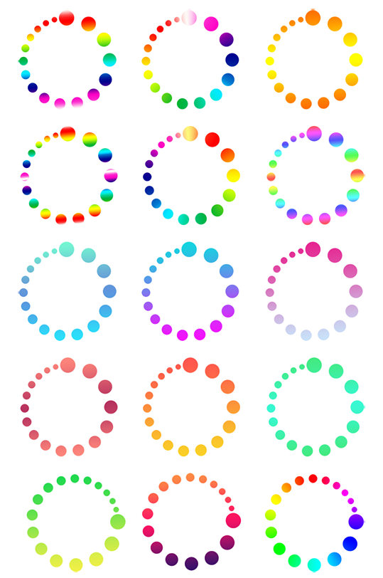 彩色圆圈元素-彩色圆圈元素图片-彩色圆圈元素素材下载-众图网