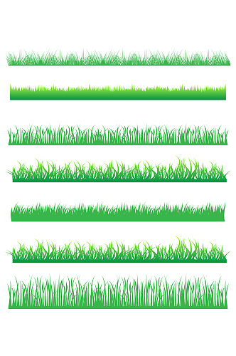 草丛剪影草堆小草绿草环保绿色植被免扣元素
