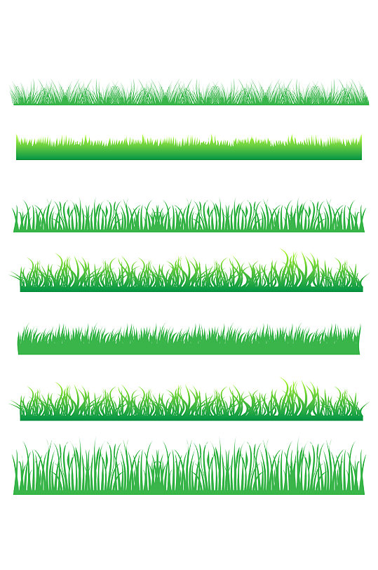 草丛剪影草堆小草绿草环保绿色植被免扣元素