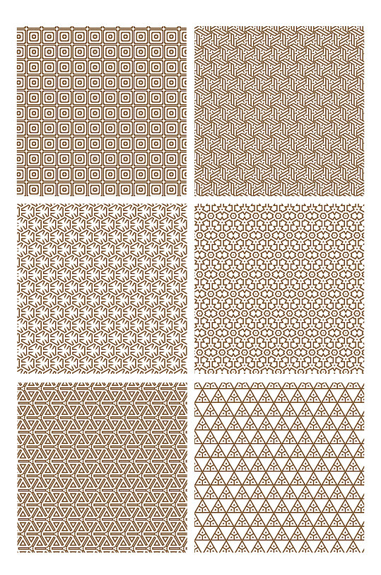 时尚抽象几何线条底纹暗纹装饰图案免扣元素