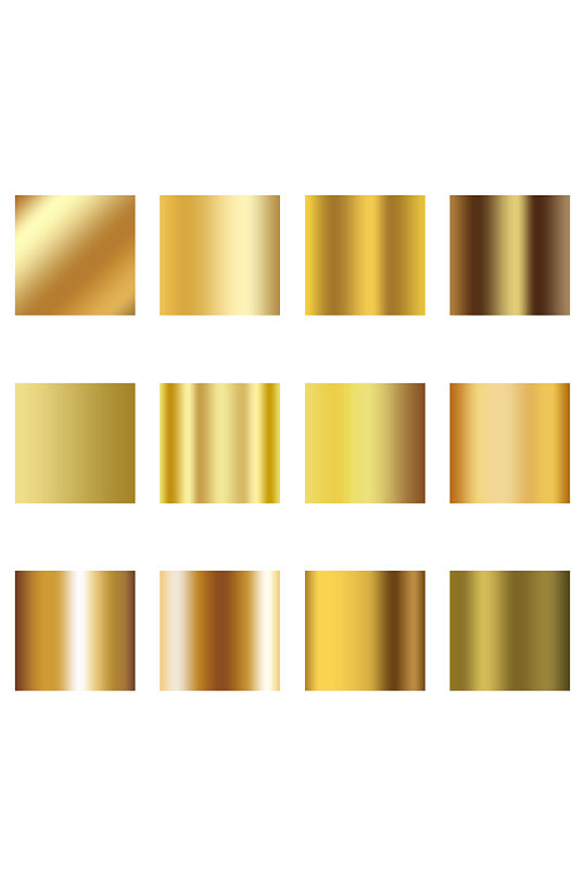 金属色黄色铜色金色角度渐变免扣元素